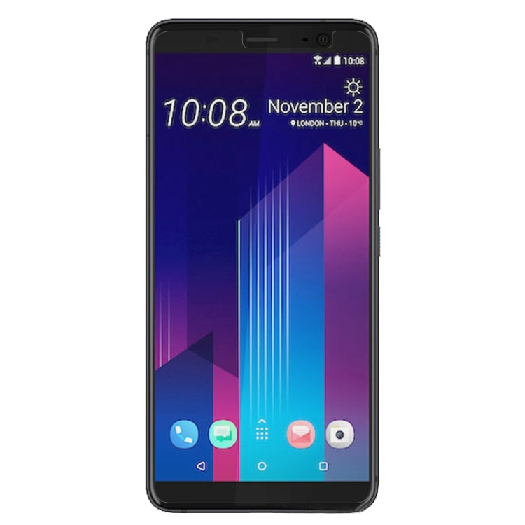 100 PCS for HTC U11+ 0.26mm 9H Surface Hardness 2.5D Curved Edge Tempered Glass Screen Protector