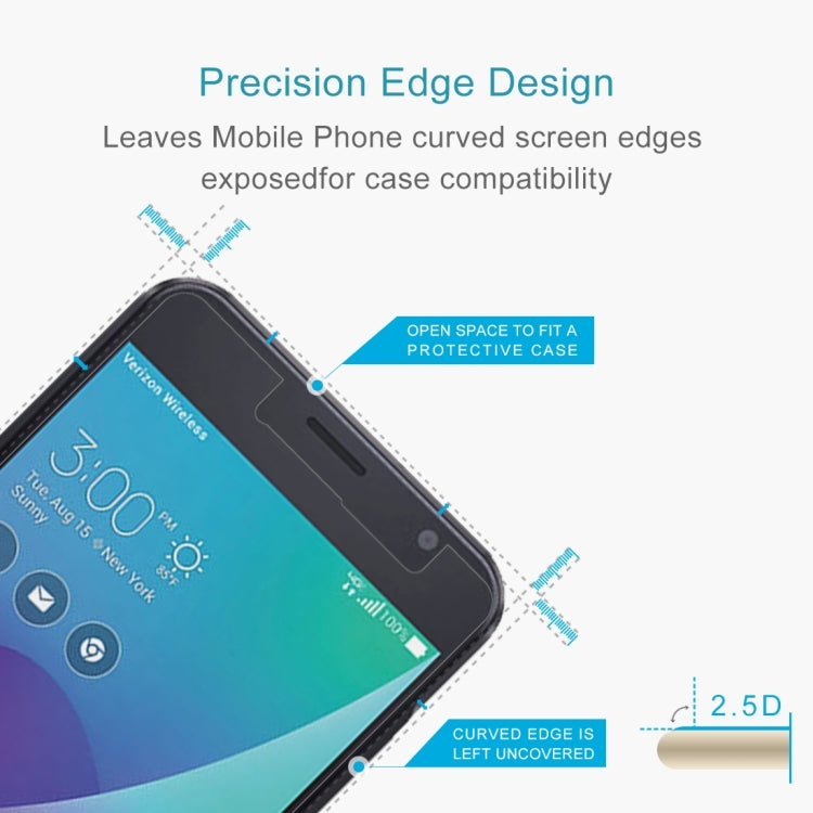 10 PCS Asus ZenFone V V520KL 0.26mm 9H Surface Hardness 2.5D Curved Edge Tempered Glass Screen Protector