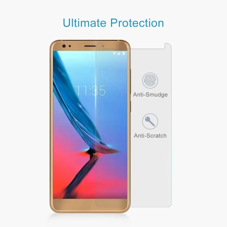 1 PCS For ZTE Blade V9 0.26mm 9H Surface Hardness 2.5D Curved Edge Tempered Glass Screen Protector
