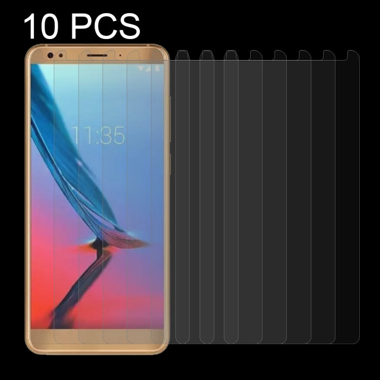 10 PCS For ZTE Blade V9 0.26mm 9H Surface Hardness 2.5D Curved Edge Tempered Glass Screen Protector