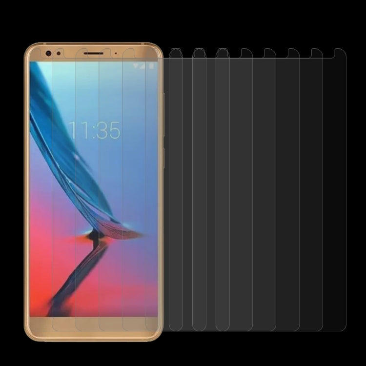 10 PCS For ZTE Blade V9 0.26mm 9H Surface Hardness 2.5D Curved Edge Tempered Glass Screen Protector