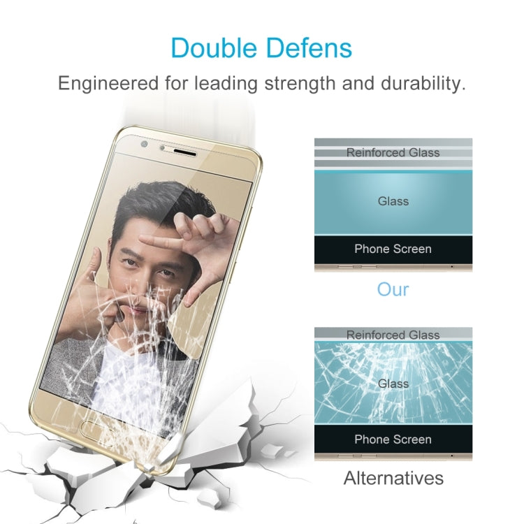 100 PCS for Huawei Honor 9 0.26mm 9H Surface Hardness 2.5D Curved Edge Tempered Glass Screen Protector