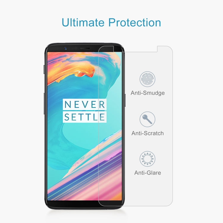 2 PCS for Oneplus 5T 0.26mm 9H Surface Hardness 2.5D Curved Edge Tempered Glass Screen Protector