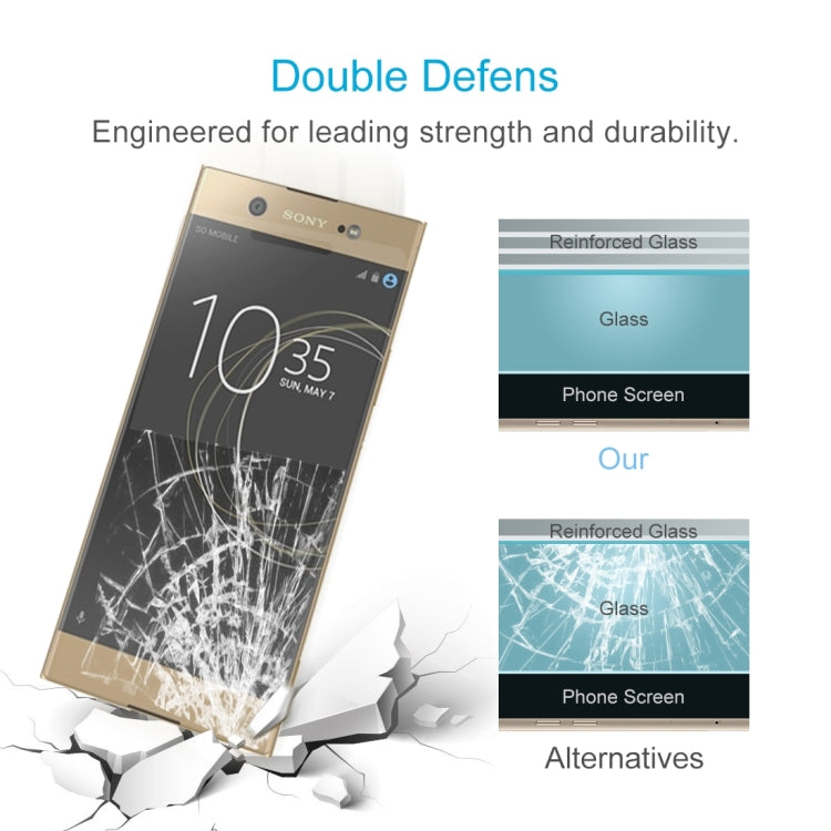 For Sony Xperia XA1 Plus 0.26mm 9H Surface Hardness 2.5D Curved Edge Tempered Glass Screen Protector