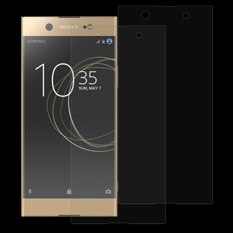 2 PCS For Sony Xperia XA1 Plus 0.26mm 9H Surface Hardness 2.5D Curved Edge Tempered Glass Screen Protector