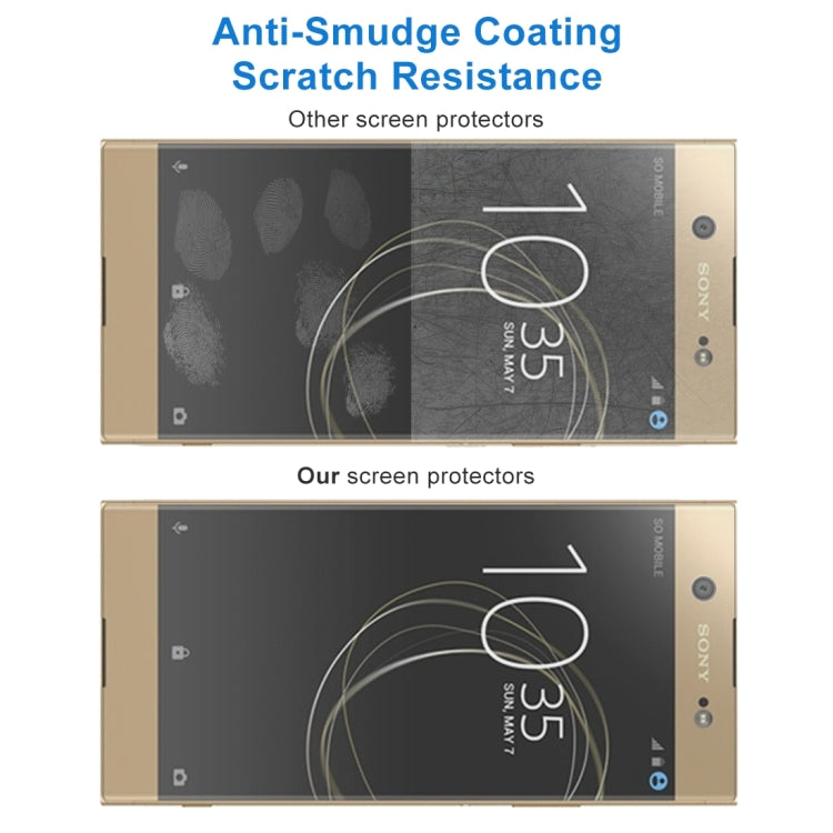 10 PCS For Sony Xperia XA1 Plus 0.26mm 9H Surface Hardness 2.5D Curved Edge Tempered Glass Screen Protector