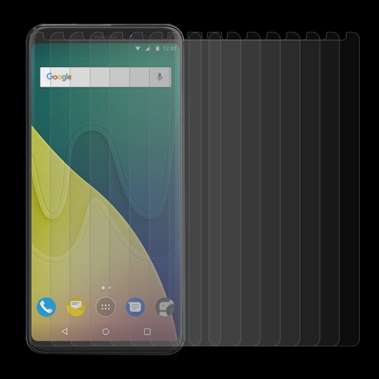10PCS for Wiko View XL 0.26mm 9H Surface Hardness 2.5D Curved Edge Tempered Glass Front Screen Protector