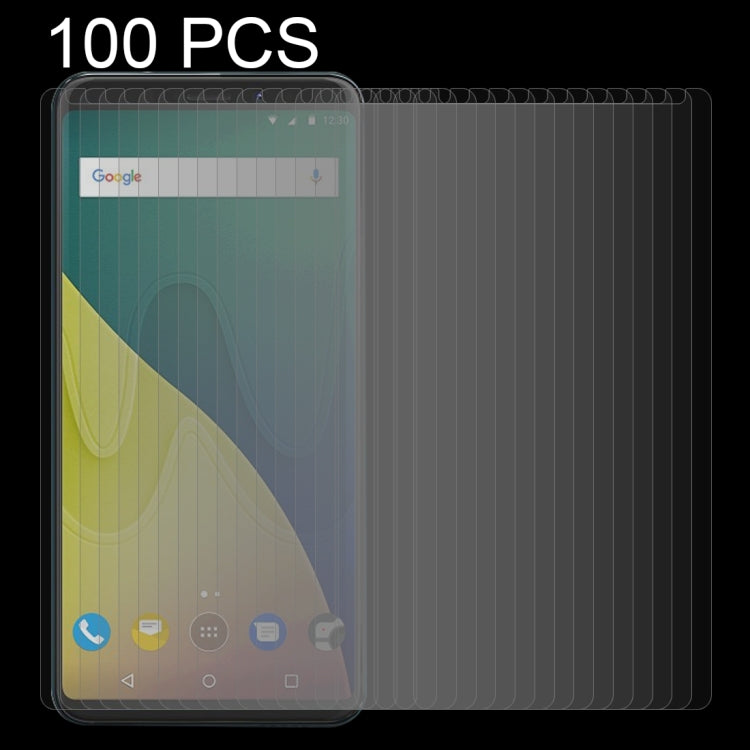 100 PCS for Wiko View XL 0.26mm 9H Surface Hardness 2.5D Curved Edge Tempered Glass Front Screen Protector
