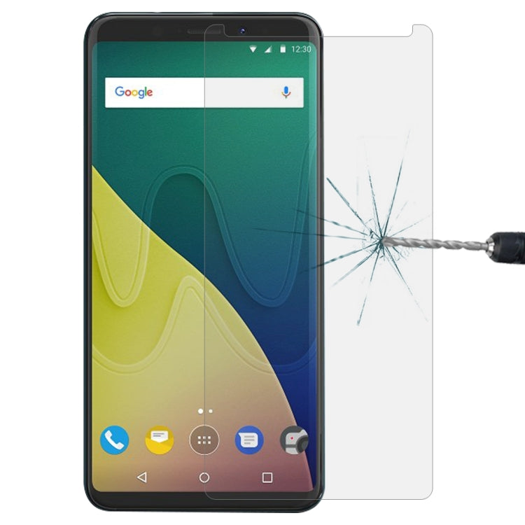 For Wiko View XL 0.26mm 9H Surface Hardness 2.5D Curved Edge Tempered Glass Front Screen Protector