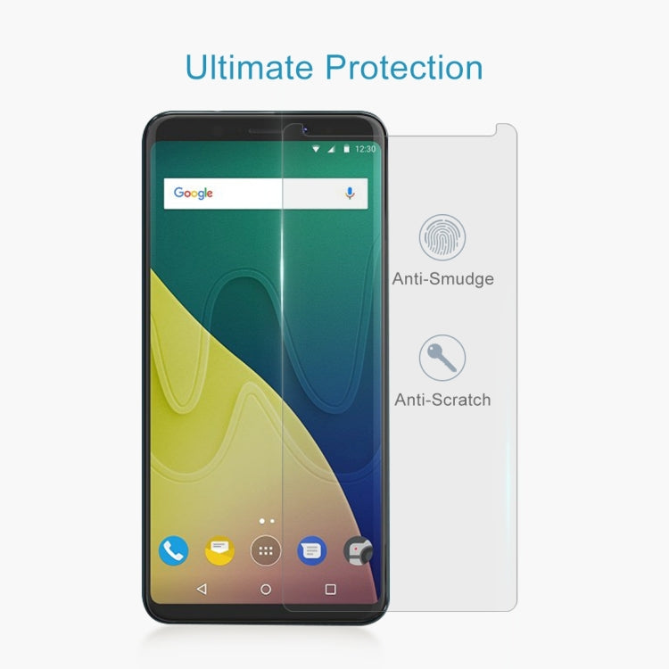 For Wiko View XL 0.26mm 9H Surface Hardness 2.5D Curved Edge Tempered Glass Front Screen Protector