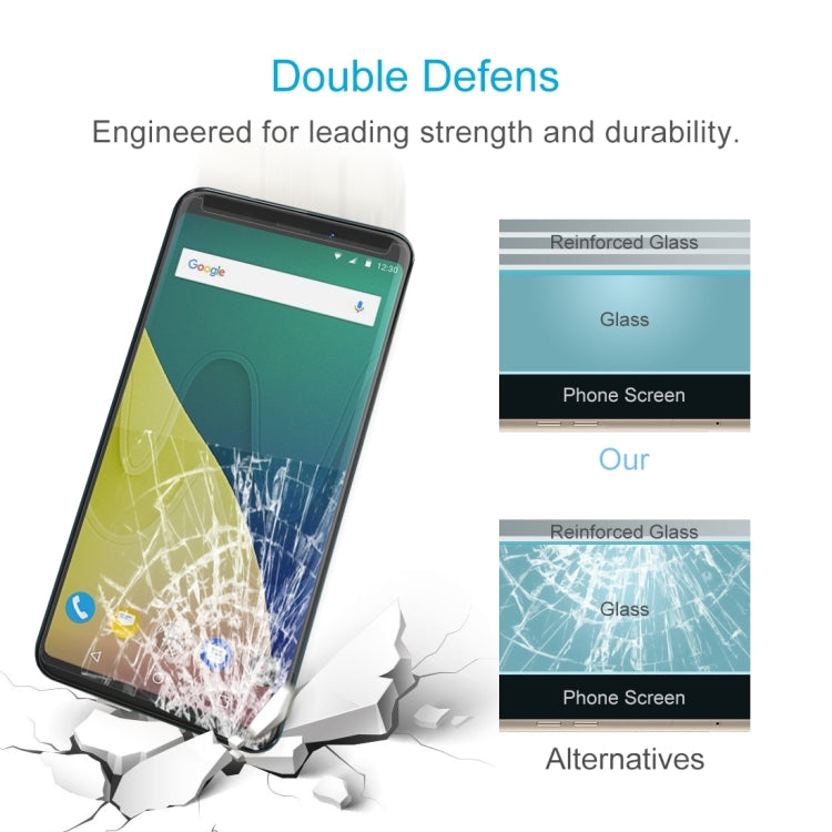 For Wiko View XL 0.26mm 9H Surface Hardness 2.5D Curved Edge Tempered Glass Front Screen Protector