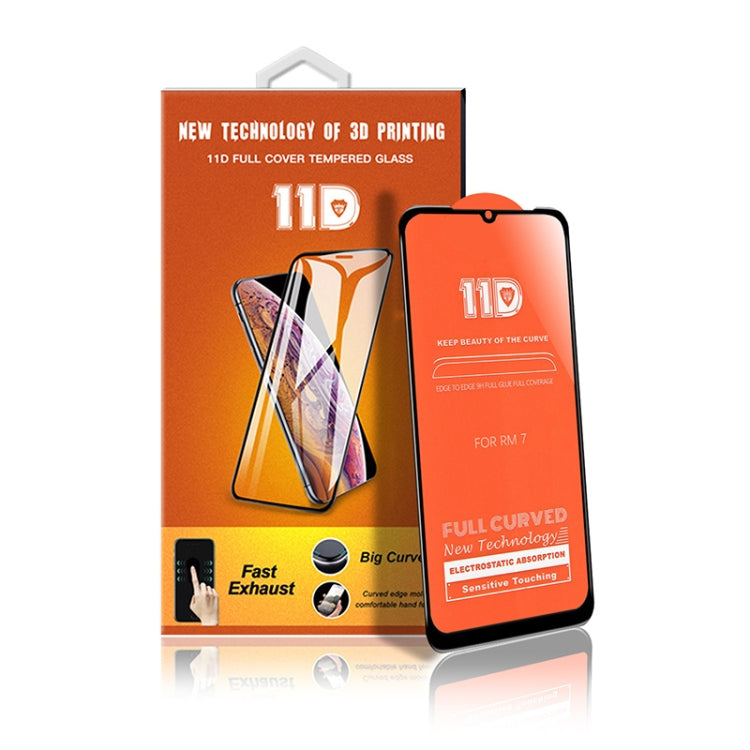 25 PCS MIETUBL 11D Full Screen Full Glue Anti-fingerprint Tempered Glass Film for Xiaomi Redmi 7 / Y3