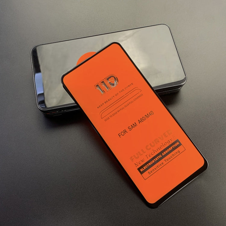 25 PCS MIETUBL 11D Full Screen Full Glue Anti-fingerprint Tempered Glass Film for Galaxy M40 / A60