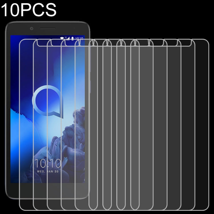 10 PCS 9H 2.5D Non-Full Screen Tempered Glass Film For Alcatel 1C