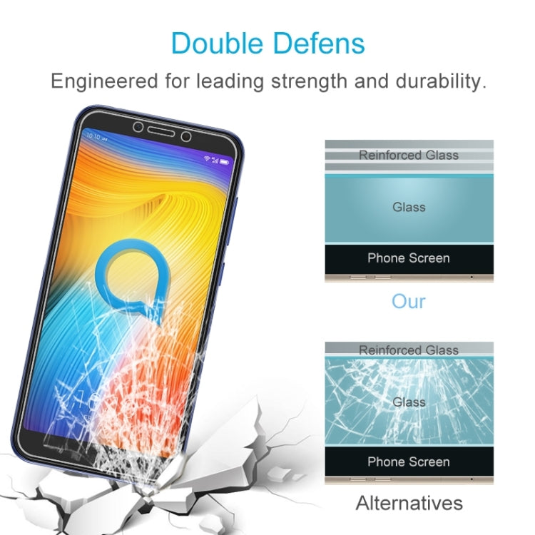 For Alcatel 1S 2.5D Non-Full Screen Tempered Glass Film