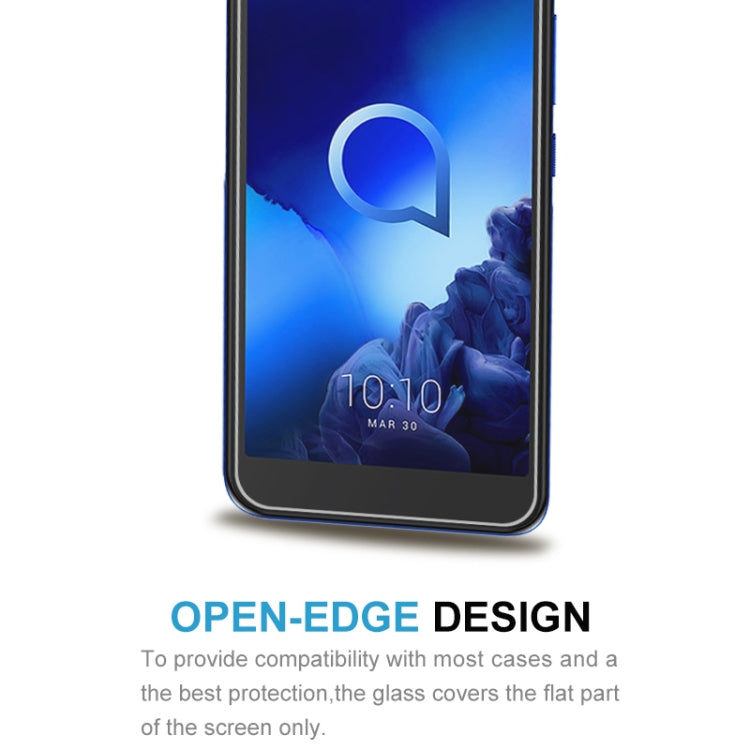 50 PCS For Alcatel 1V (2019) 2.5D Non-Full Screen Tempered Glass Film