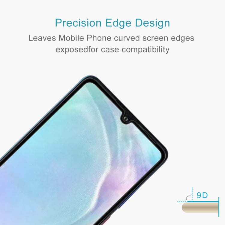 9H 9D Full Screen Tempered Glass Screen Protector for Huawei P30 Lite(Black)