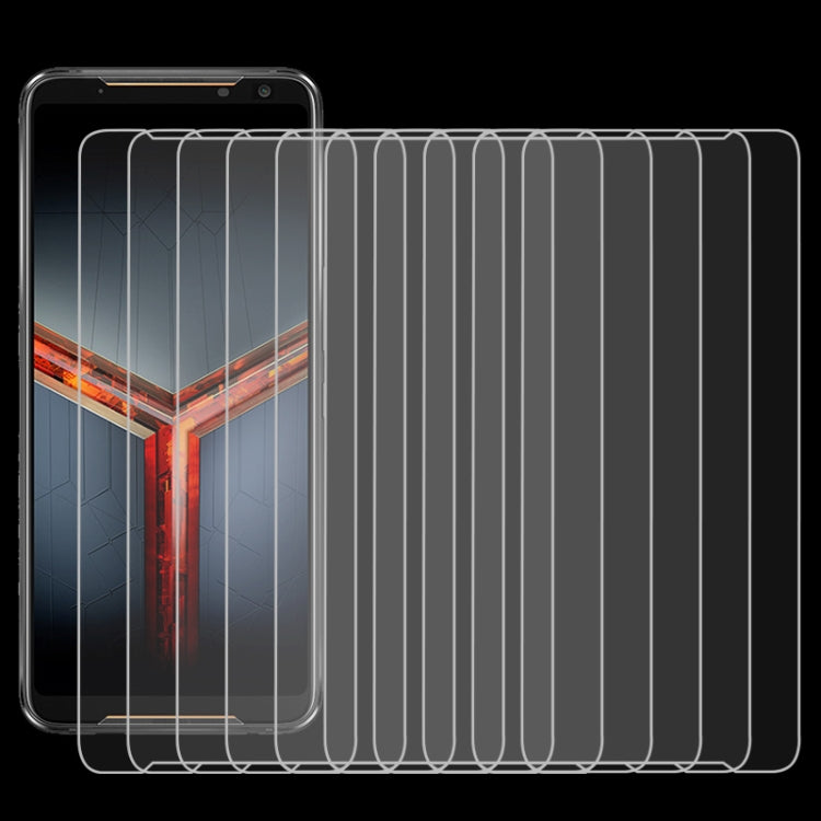 50 PCS For ASUS ROG Phone 2 (ZS660KL) 2.5D Non-Full Screen Tempered Glass Film