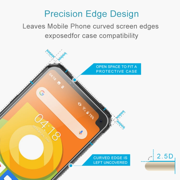 50 PCS For Blackview BV6100 2.5D Non-Full Screen Tempered Glass Film