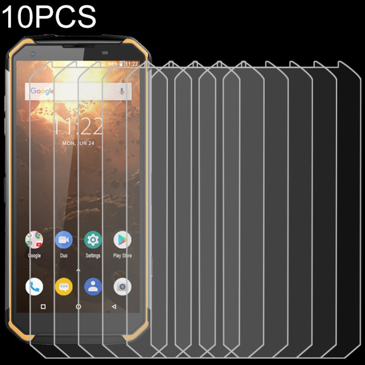10 PCS 9H 2.5D Non-Full Screen Tempered Glass Film For Blackview BV9500 Plus