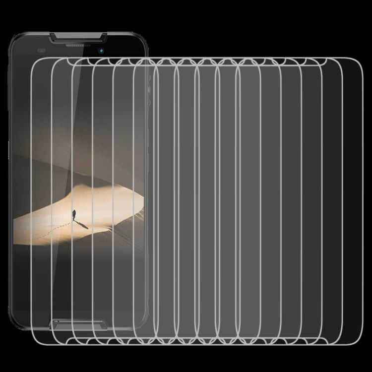10 PCS 9H 2.5D Non-Full Screen Tempered Glass Film For Cubot Quest