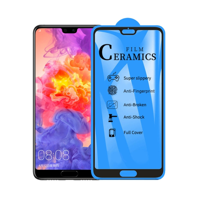 25 PCS 2.5D Full Glue Full Cover Ceramics Film For Huawei P20 Pro
