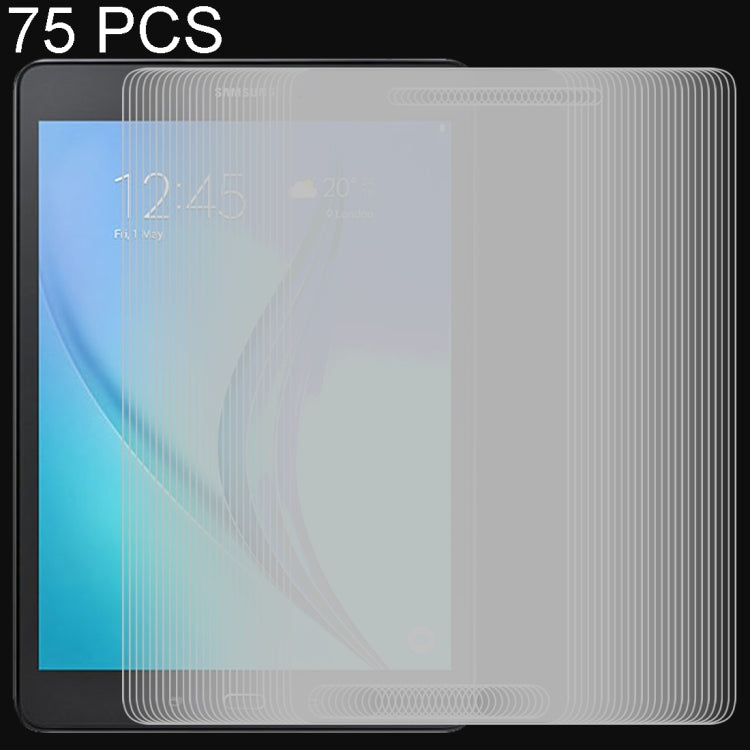 75 PCS 0.3mm 9H Full Screen Tempered Glass Film for Galaxy Tab A Plus 9.7 / P550