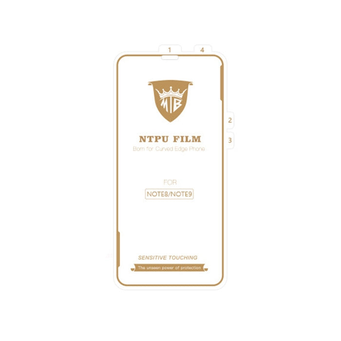 MIETUBL 0.15mm Curved Full Screen Protector Hydrogel Film Front Protector for Galaxy Note 8 / Note 9