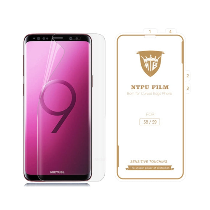MIETUBL 0.15mm Curved Full Screen Protector Hydrogel Film Front Protector for Galaxy S8 / S9