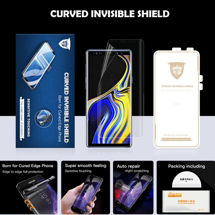 MIETUBL 0.15mm Curved Full Screen Protector Hydrogel Film Front Protector for Galaxy S8 / S9