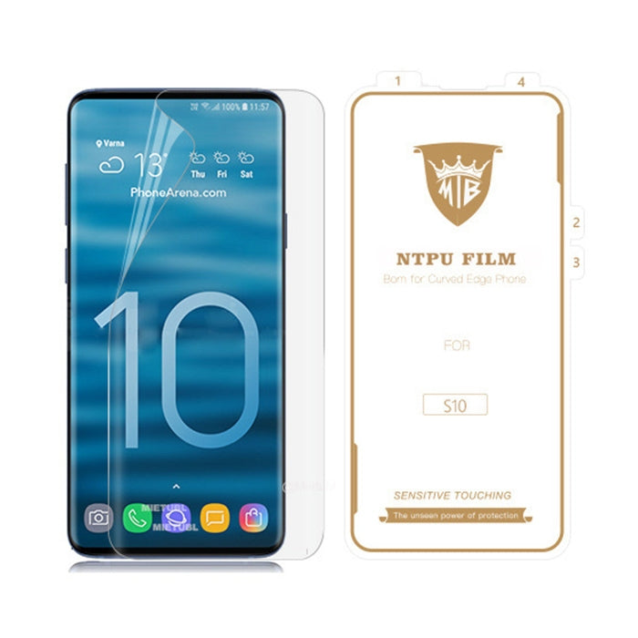 MIETUBL 0.15mm Curved Full Screen Protector Hydrogel Film Front Protector for Galaxy S10