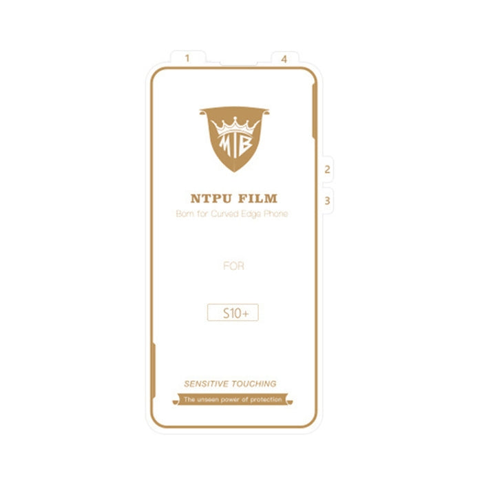 MIETUBL 0.15mm Curved Full Screen Protector Hydrogel Film Front Protector for Galaxy S10+