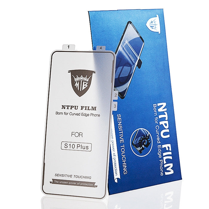 MIETUBL 0.15mm Curved Full Screen Protector Hydrogel Film Front Protector for Galaxy S10+