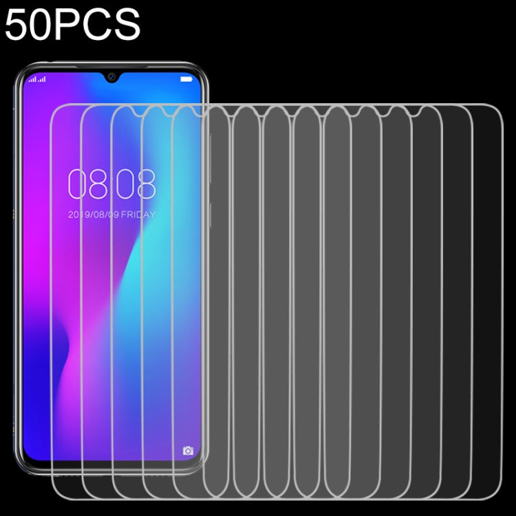 50 PCS For DOOGEE N20 2.5D Non-Full Screen Tempered Glass Film