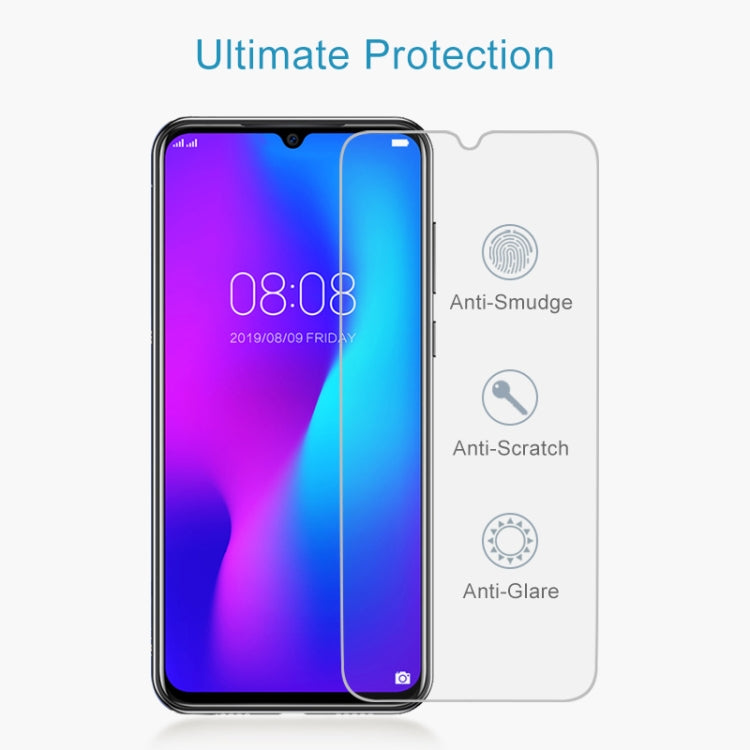 50 PCS For DOOGEE Y9 Plus 2.5D Non-Full Screen Tempered Glass Film