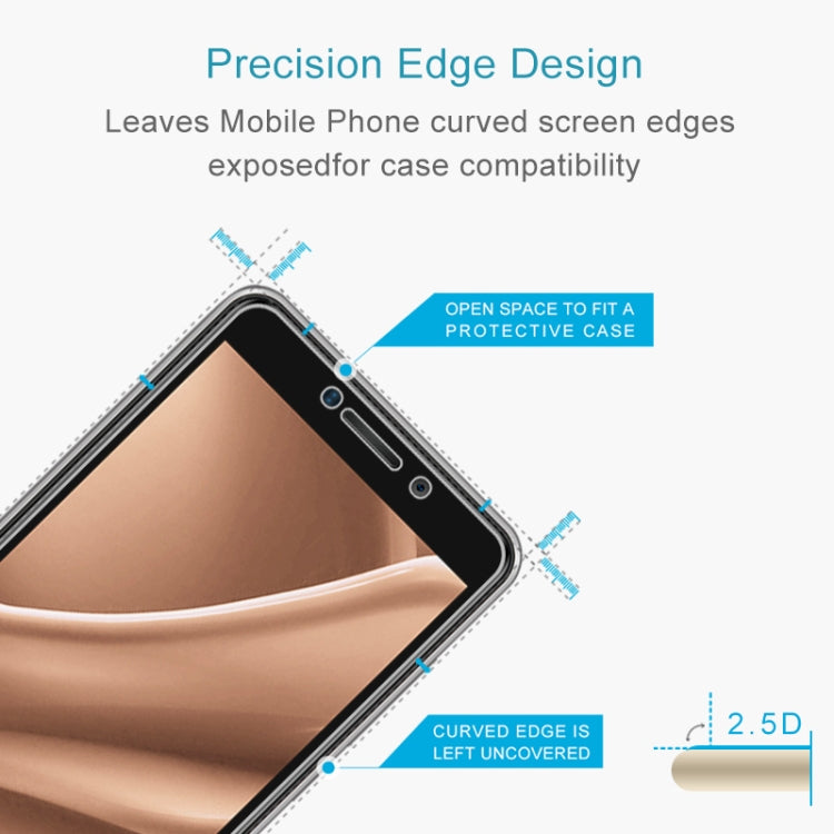 For Oukitel C10 Pro 2.5D Non-Full Screen Tempered Glass Film