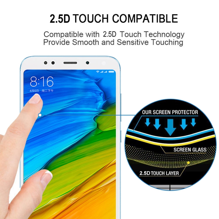 0.33mm 9H 2.5D Full Screen Fully Adhesive Tempered Glass Film for Xiaomi Redmi 5 Plus(White)