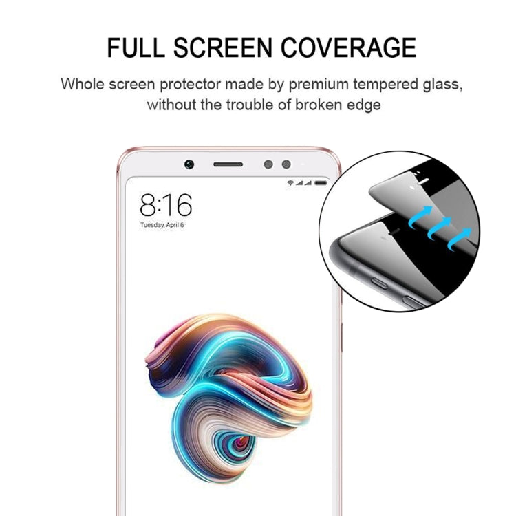 0.33mm 9H 2.5D Full Screen Fully Adhesive Tempered Glass Film for Xiaomi Redmi Note 5 Pro