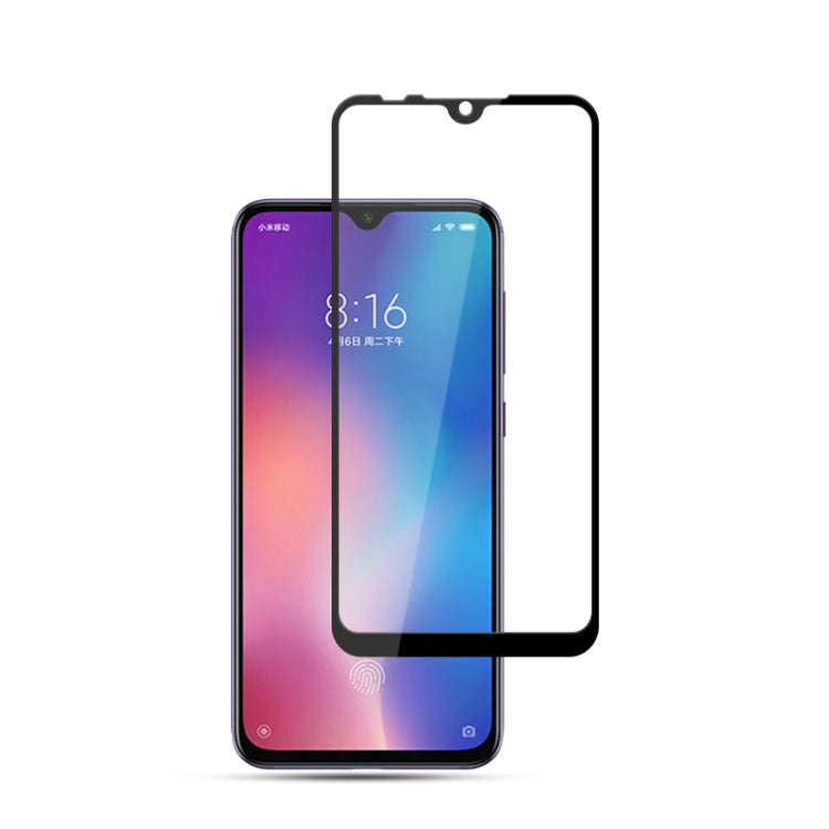mocolo 0.33mm 9H 2.5D Silk Print Tempered Glass Film for Xiaomi Mi 9 SE (Black)