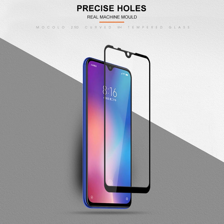 mocolo 0.33mm 9H 2.5D Silk Print Tempered Glass Film for Xiaomi Mi 9 SE (Black)