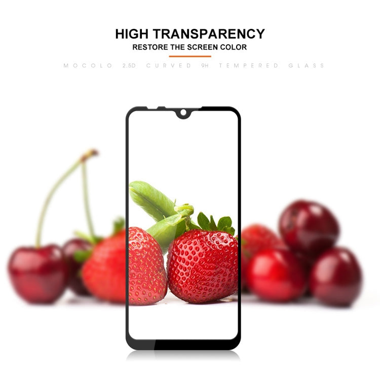 mocolo 0.33mm 9H 2.5D Full Glue Silk Print Tempered Glass Film for Xiaomi Mi 9 SE (Black)