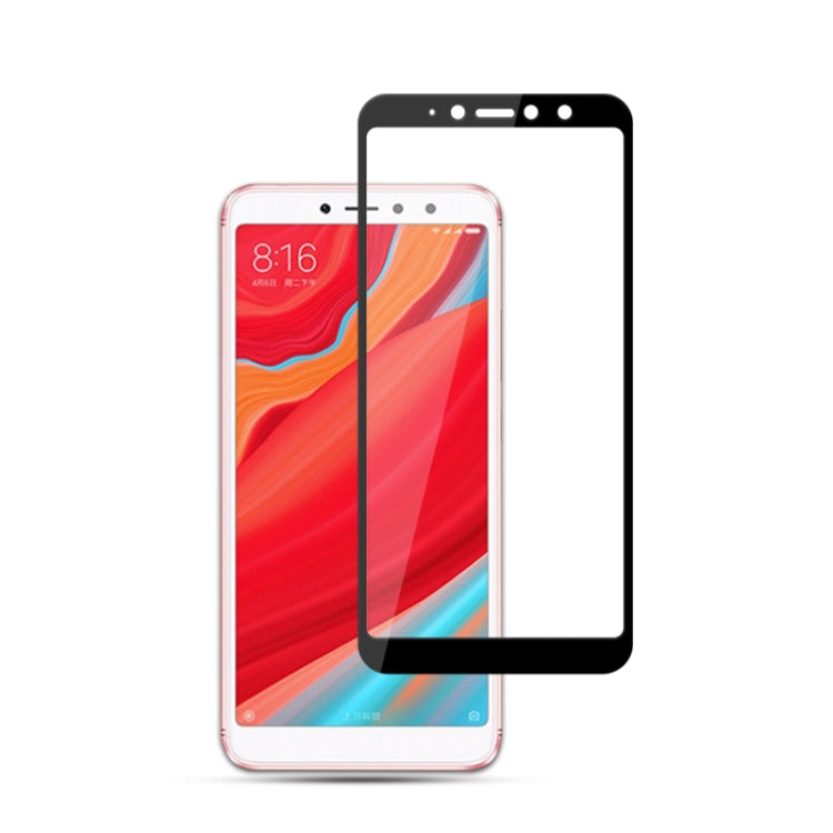 mocolo 0.33mm 9H 2.5D Silk Print Tempered Glass Film for Xiaomi Redmi S2 (Black)