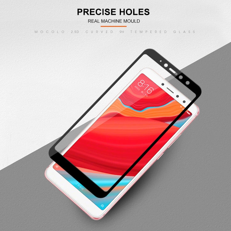 mocolo 0.33mm 9H 2.5D Silk Print Tempered Glass Film for Xiaomi Redmi S2 (Black)