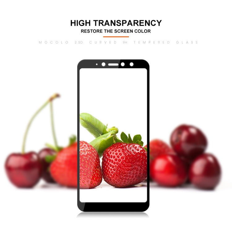 mocolo 0.33mm 9H 2.5D Silk Print Tempered Glass Film for Xiaomi Redmi S2 (Black)