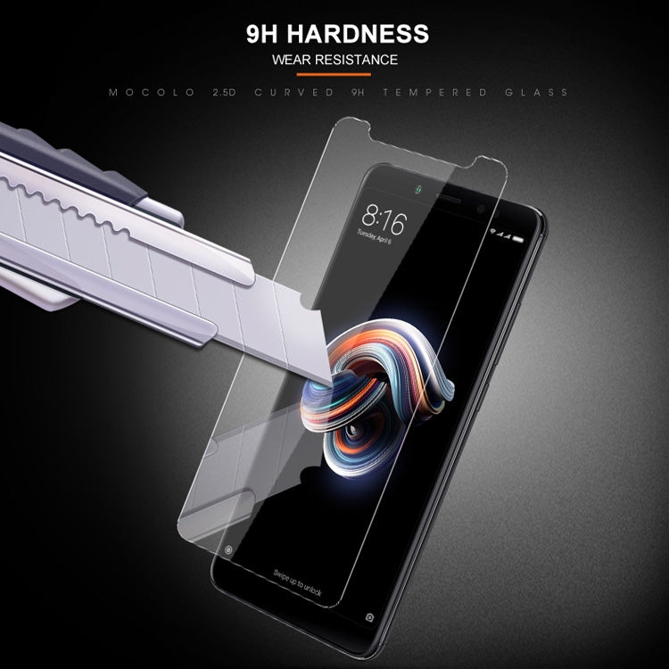 mocolo 0.33mm 9H 2.5D Tempered Glass Film for Xiaomi Redmi Note 5 Pro (Transparent)