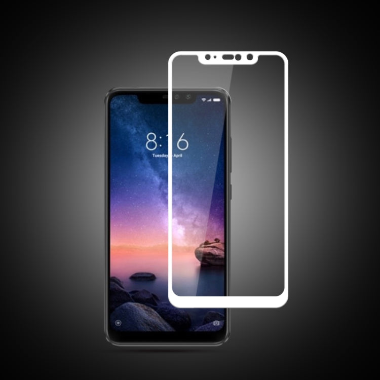 mocolo 0.33mm 9H 2.5D Silk Print Tempered Glass Film for Xiaomi Redmi Note 6 Pro