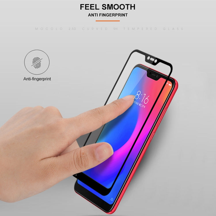 mocolo 0.33mm 9H 2.5D Silk Print Tempered Glass Film for Xiaomi Redmi 6 Pro