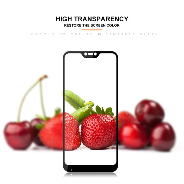 mocolo 0.33mm 9H 2.5D Silk Print Tempered Glass Film for Xiaomi Redmi 6 Pro