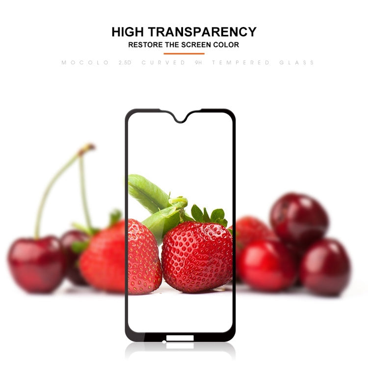 mocolo 0.33mm 9H 2.5D Silk Print Tempered Glass Film for Motorola Moto G7