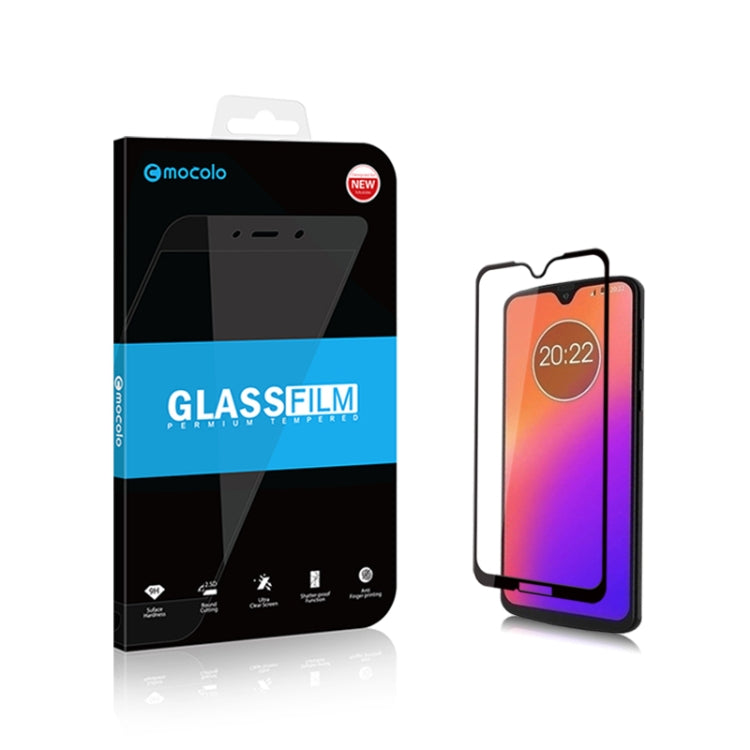 mocolo 0.33mm 9H 2.5D Silk Print Tempered Glass Film for Motorola Moto G7